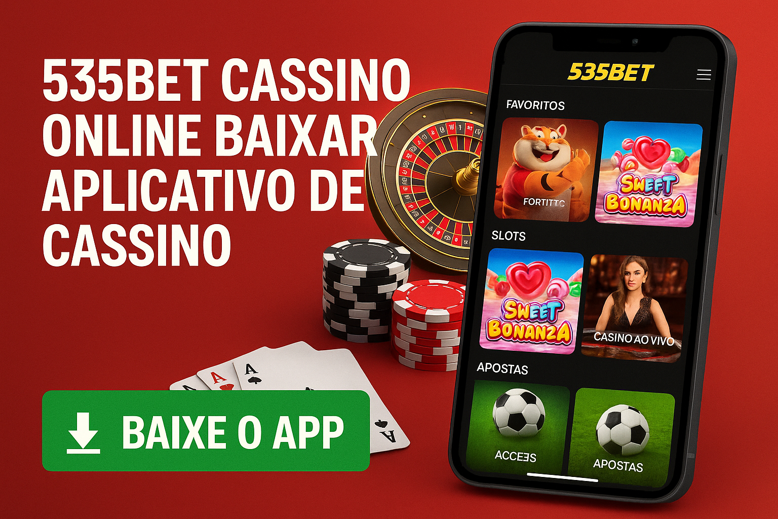 Baixar o 535BET Cassino App