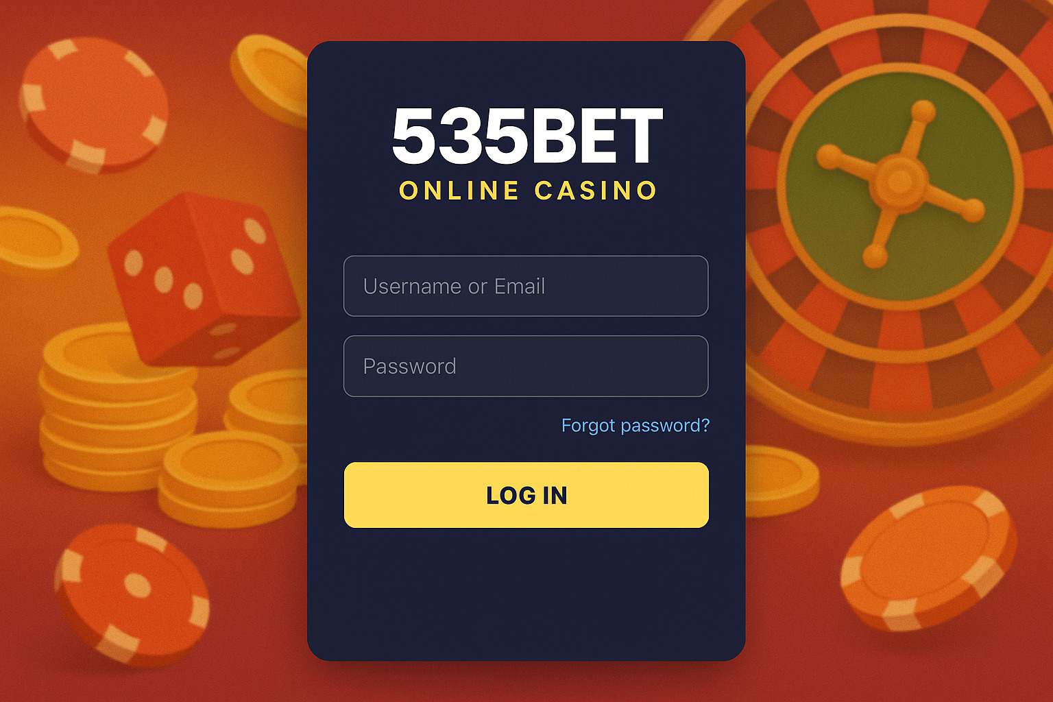 Login no Cassino 535BET